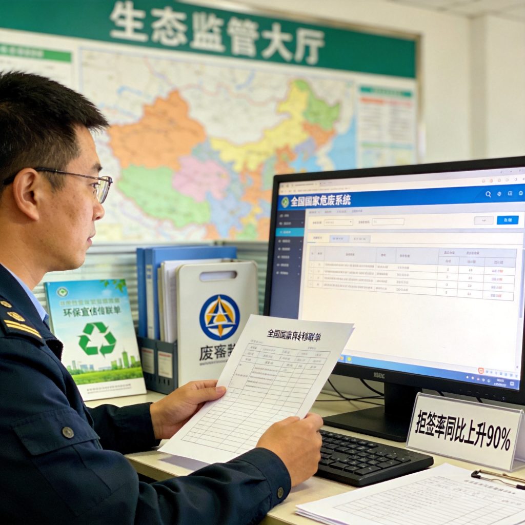 生态监管跨省联单拒签率上升90%，原因竟是未正确对接全国国家危废系统