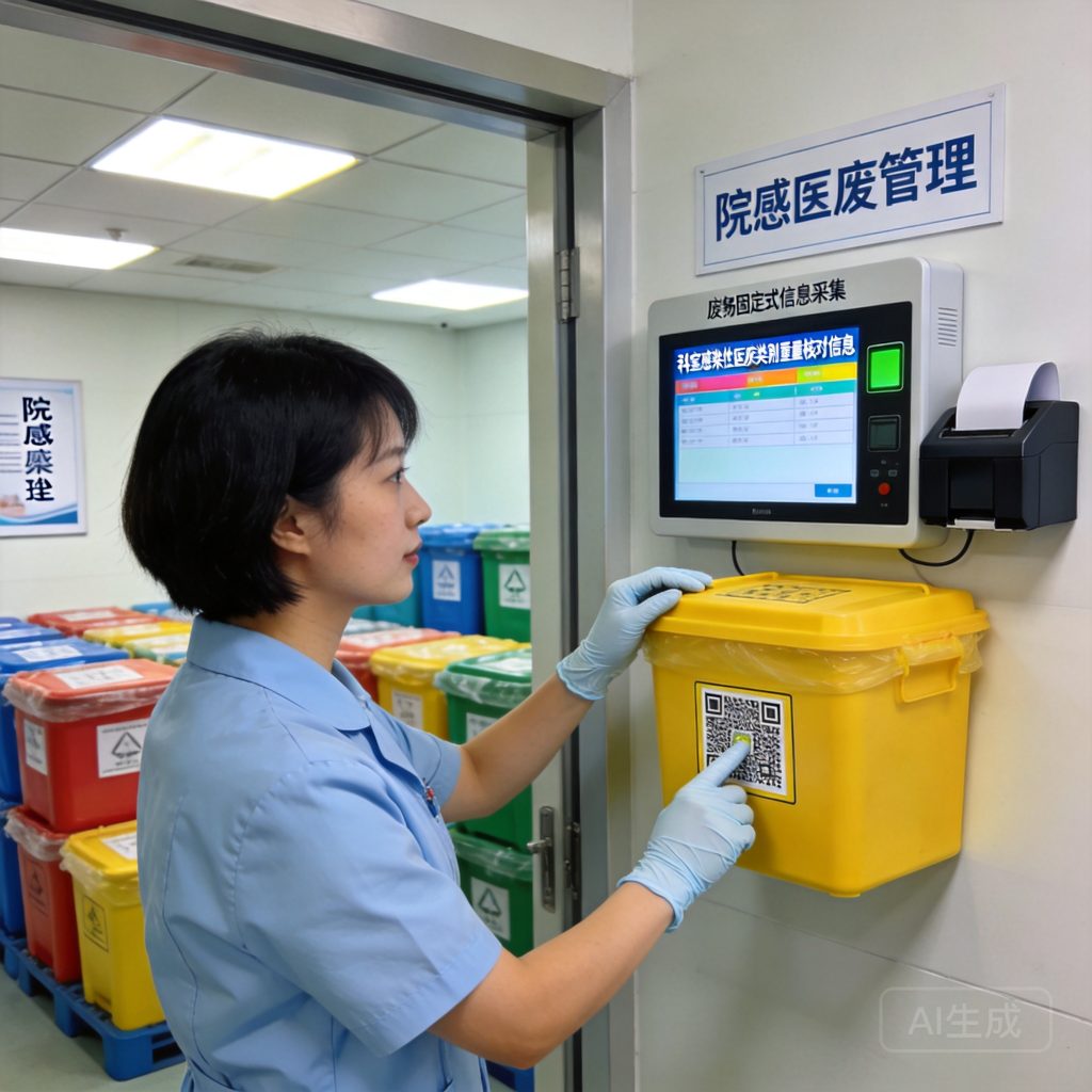 医废固定式信息采集装置：院感科医废岗采集核对太熬人？西安医疗机构医废固定式信息采集终端省心不少