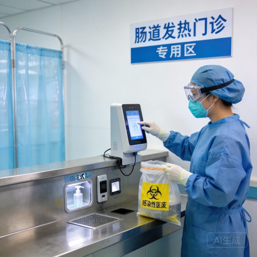 医废固定式信息采集装置：三甲医院发热肠道发热门诊特殊场景下 三甲医院在用的医废固定式采集终端有哪些专属适配方案
