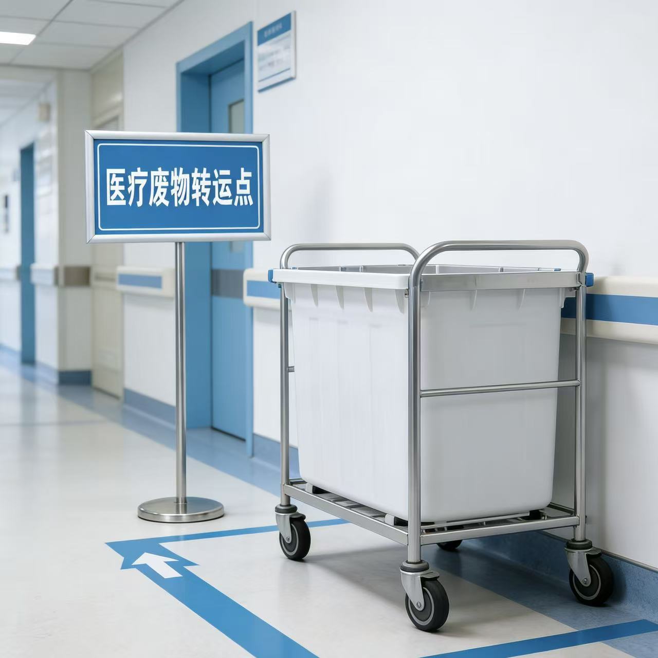 医疗废物智能收集车实现院内高效安全转运