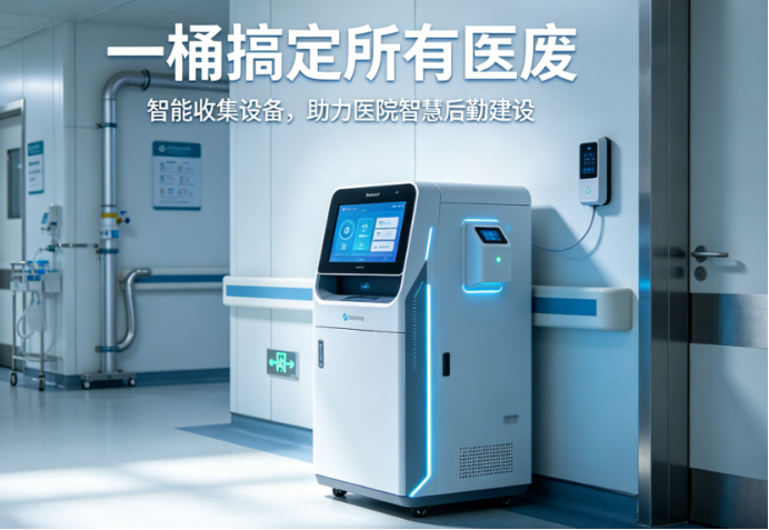 一桶搞定所有医废：智能收集设备，助力医院智慧后勤建设