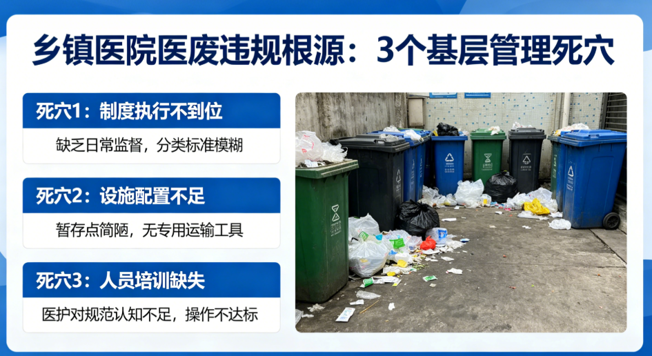 乡镇医院医废常违规？根源是这3个基层医废管理死穴，太真实